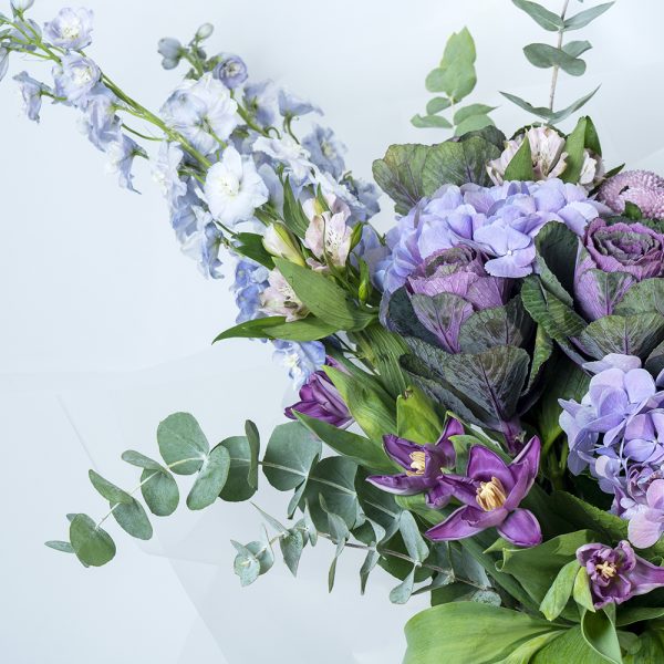 Stunning Purple & Lavender Floral Bouquet - Image 3