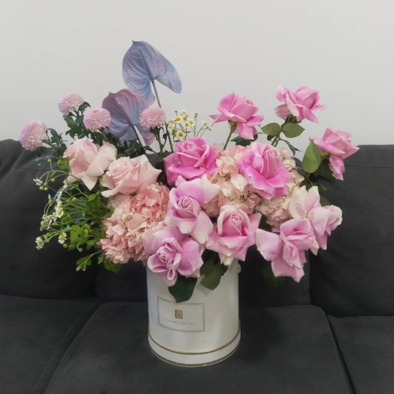 Garden Pink box Floral Bouquet