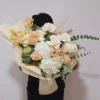 Peaches bridal bouquet